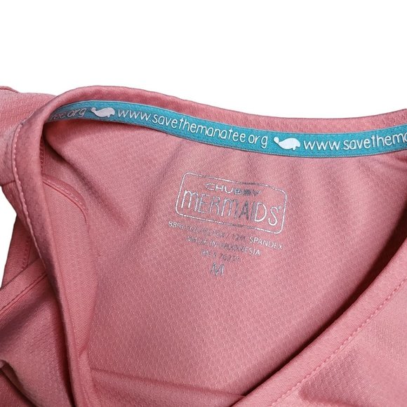 Chubby Mermaids Save the chubby mermaids manatee shirt pink size medium - Picture 4 of 4